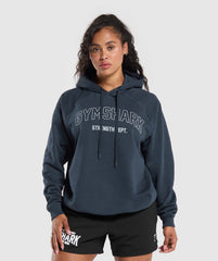 Strength Department Oversized Hoodie Heavy Blue
