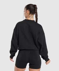 Lifting Essentials Oversized Sweatshirt Black