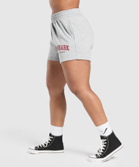Lifting Essentials Graphic Brushed 4' Shorts Light Grey Core Marl