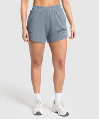 Campus Classics Graphic Sweat Shorts Iron Blue