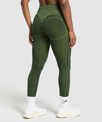 Apex Seamless Leggings Trail Green/Energy Gelato Green