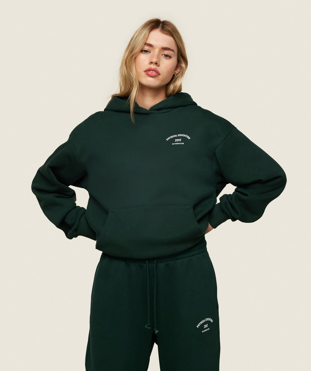 Phys Ed Graphic Hoodie Green
