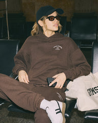 Phys Ed Graphic Hoodie Archive Brown