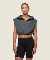 everywear Lightweight Sleeveless Jacket Slate Teal