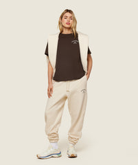 Phys Ed Graphic Sweatpants Ecru White/Archive Brown
