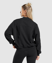 Rest Day Cotton Contour Pullover Black