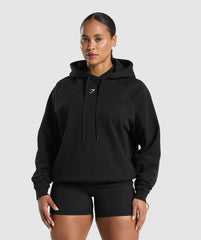 Graphic Reaper Oversized Hoodie Black