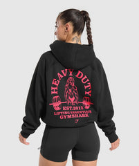 Heavy Duty Oversized Hoodie Black