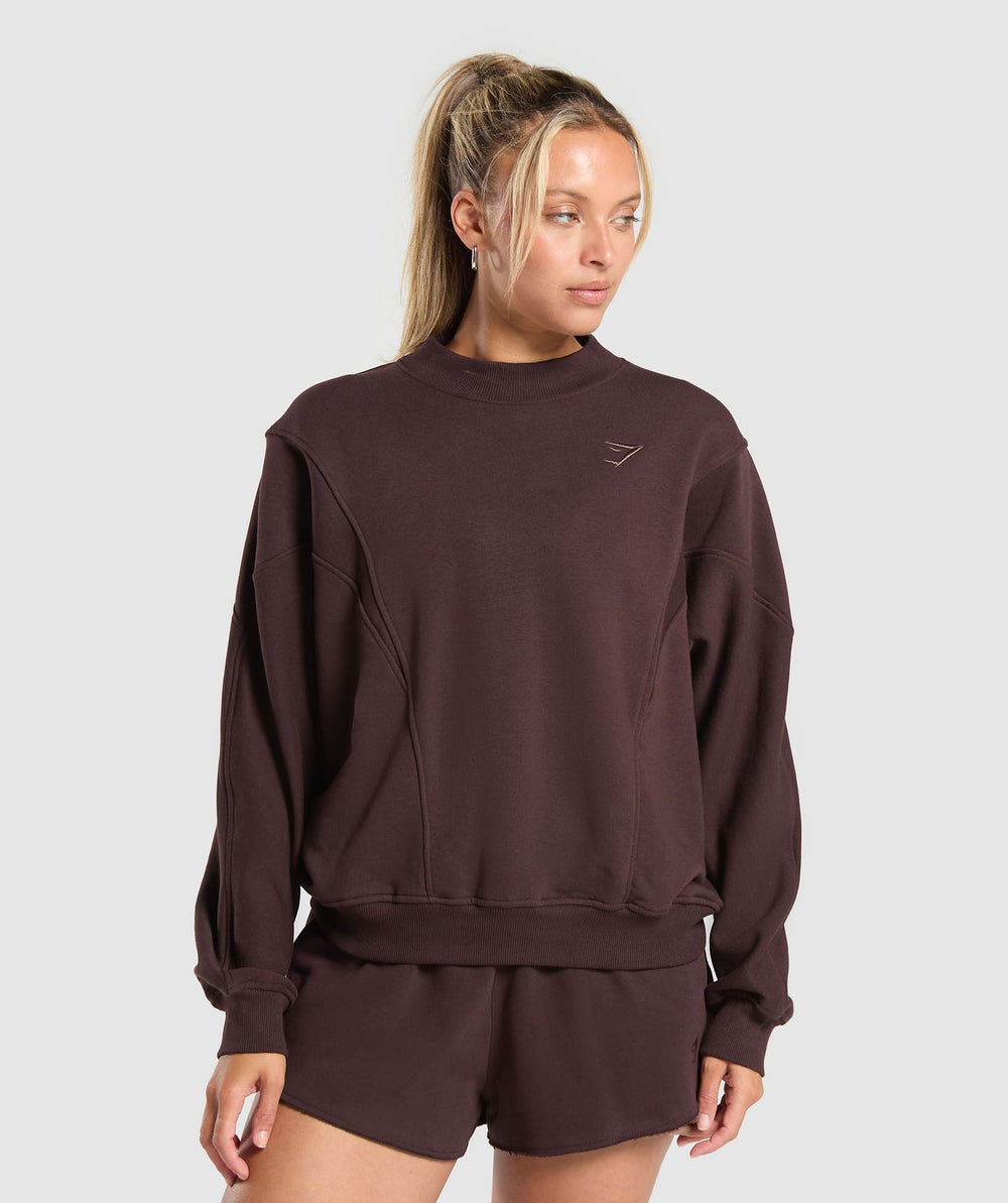 Rest Day Cotton Contour Pullover Heritage Brown