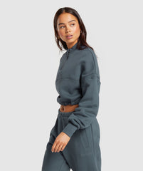 Heavyweight Loopback Sweat Pullover Titanium Blue