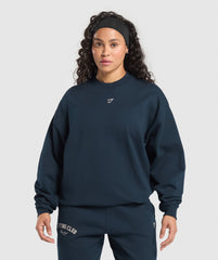 Lifting Club Oversized Sweatshirt Navy