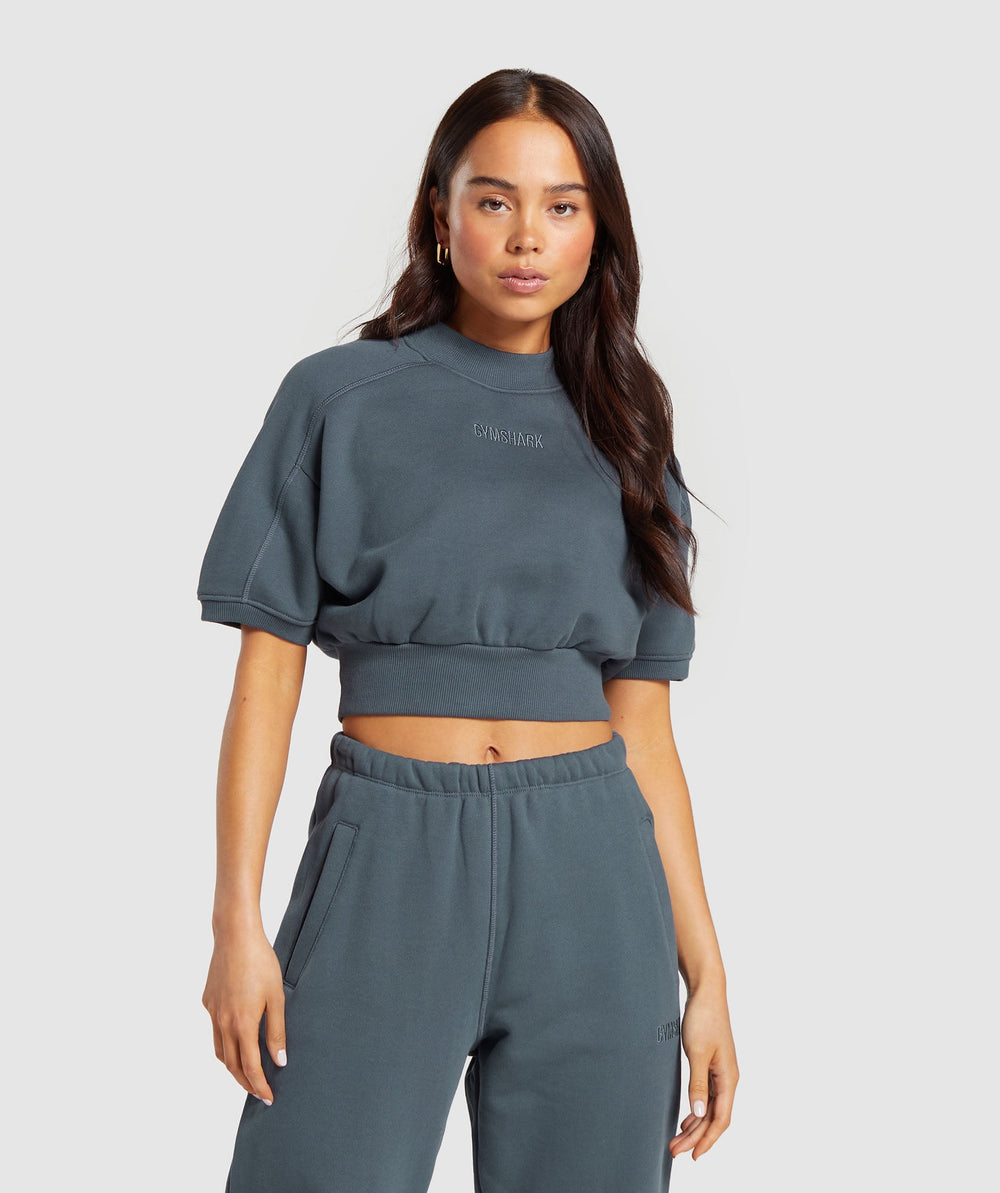 Loopback Sweat Pullover Titanium Blue