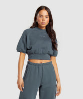 Loopback Sweat Pullover Titanium Blue