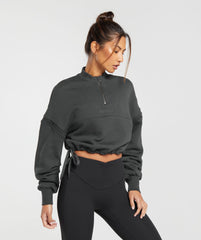 Heavyweight Loopback Sweat Pullover Asphalt Grey