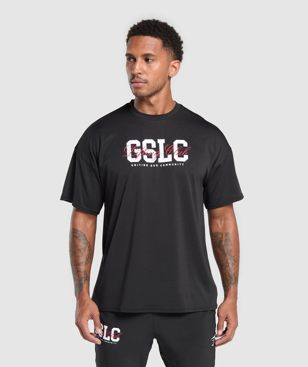 Script Graphic T-Shirt Black