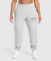 Bulking Season Brushed Joggers Light Grey Marl