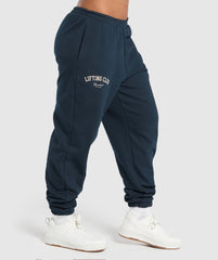 Lifting Club Oversized Joggers Navy
