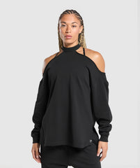 Superset Longline Sweatshirt Black