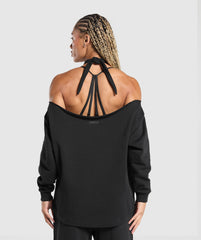 Superset Longline Sweatshirt Black