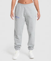 Lifting Club Oversized Joggers Light Grey Core Marl