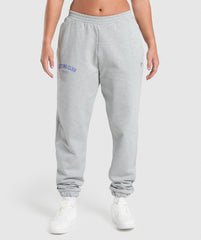 Lifting Club Oversized Joggers Light Grey Core Marl
