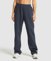 Training Fleece Straight Leg Joggers Heavy Blue