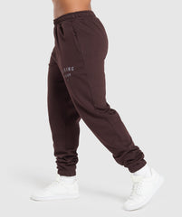 Bulking Season Brushed Joggers Heritage Brown