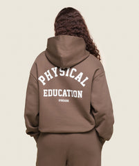 Phys Ed Logo Hoodie Penny Brown