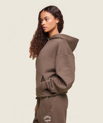 Phys Ed Logo Hoodie Penny Brown