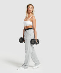 Lifting Straight Leg Joggers Light Grey Core Marl