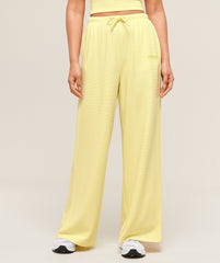 Waffle Wide Leg Pants Refresh Yellow