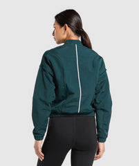 Running 1/4 Zip Track Top Strong Teal