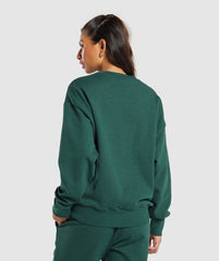 Rest Day Sweats Oversized Crew Bros Bold Teal Marl