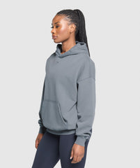GSLC Graphic Oversized Hoodie Iron Blue