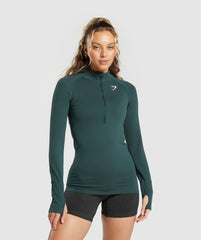Vital 1/2 Zip Woodland Green Marl