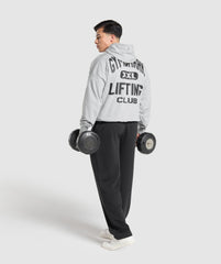XXL Graphic Hoodie Light Grey Core Marl