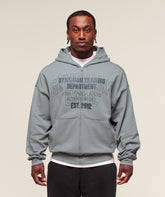 Authentic Apparel Zip Up Hoodie Smokey Grey