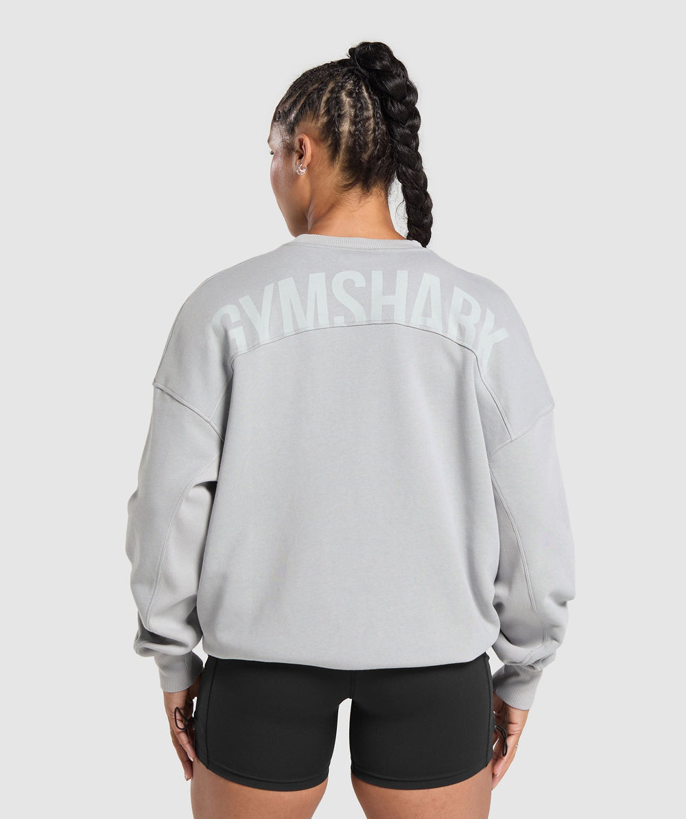 Power Washed Sweatshirt Silver Grey