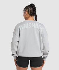 Power Washed Sweatshirt Silver Grey