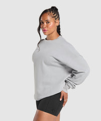 Power Washed Sweatshirt Silver Grey
