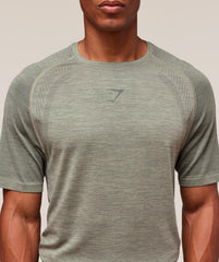Versatile Seamless T-Shirt Chalk Green/Slate Teal