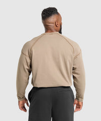 Heavyweight Long Sleeve T-Shirt Lifestyle Brown
