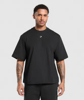 Rest Day Essentials Boxy T-Shirt Black