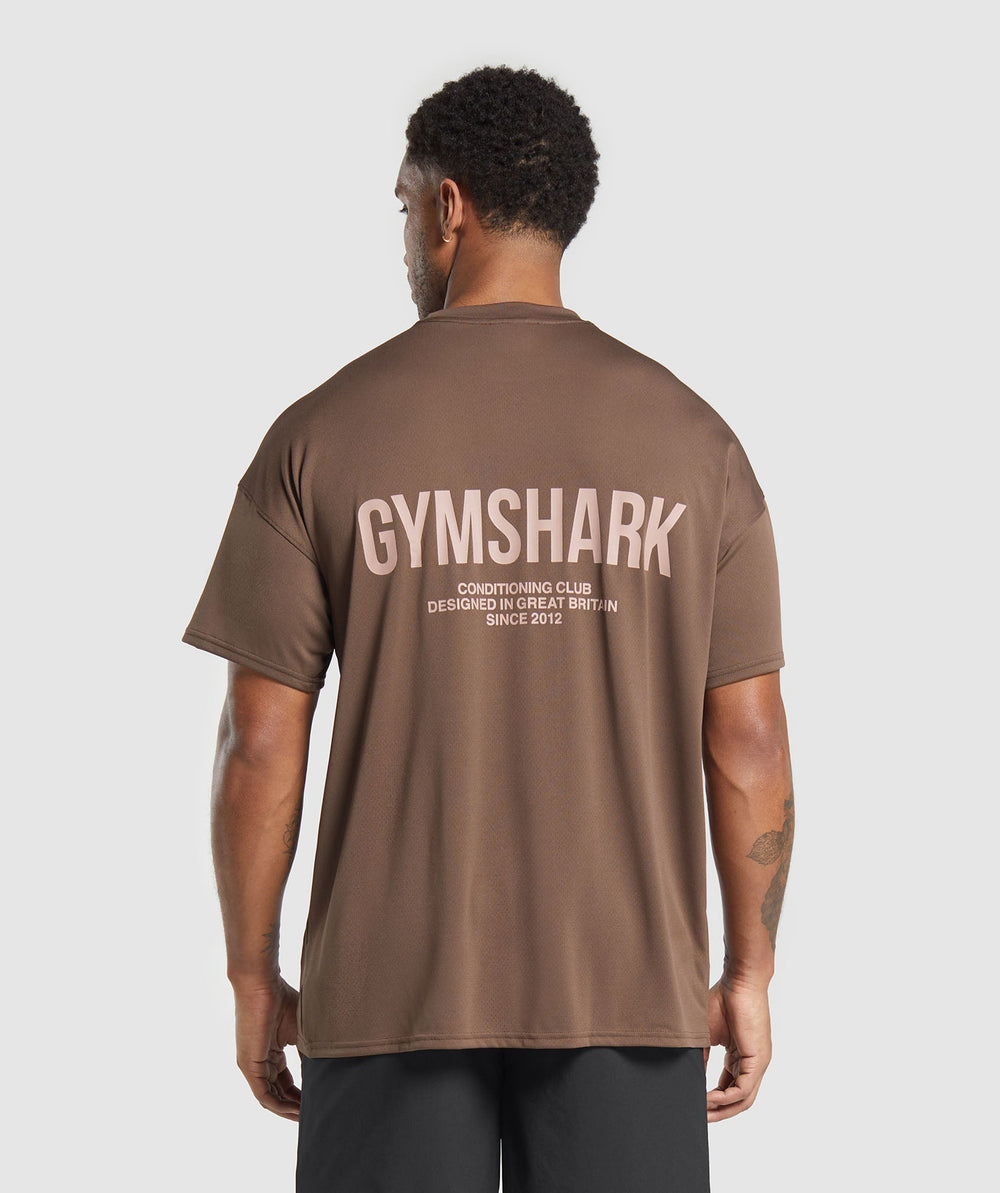 Conditioning Club Oversized T-Shirt Walnut Brown
