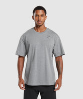 Essential Oversized T-Shirt Charcoal Grey Marl