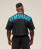 Power T-Shirt Black/Brand Blue