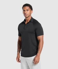 Seamless Polo Shirt Black