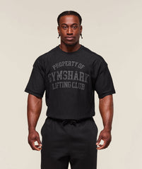 Lightweight Slub Textured T-Shirt Black