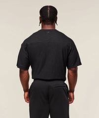 Lightweight Slub Textured T-Shirt Black