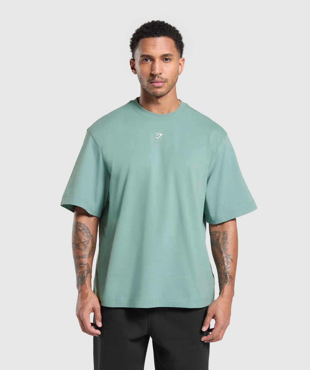Rest Day Essentials Boxy T-Shirt Celeste Blue
